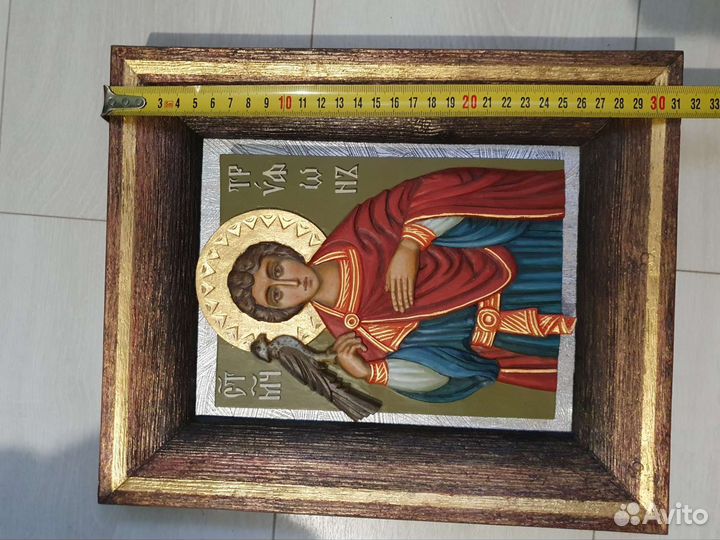 Икона резная авторская Св. Трифон