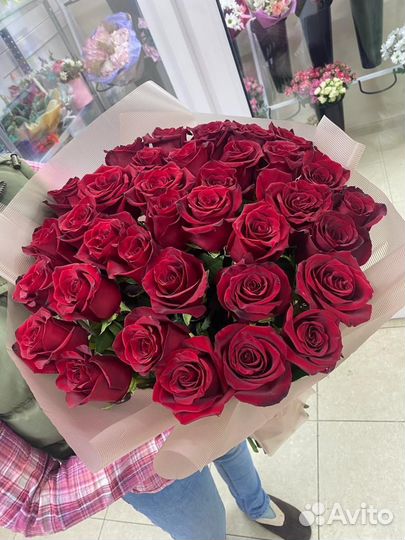 Цветы Букеты 101 роза