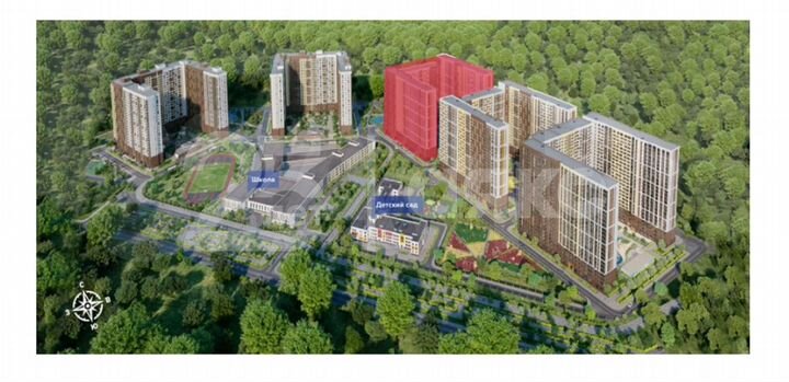 2-к. квартира, 53,1 м², 14/16 эт.