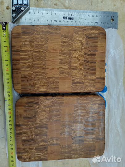 Торцевая разделочная доска ясень