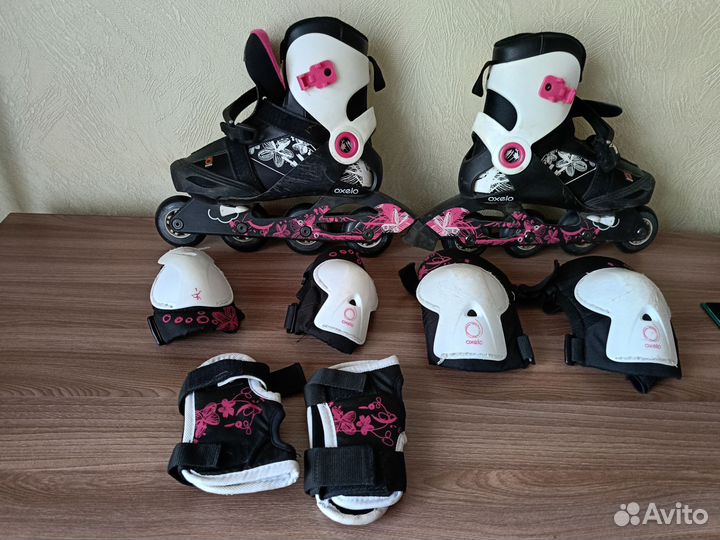 Роликовые коньки детские раздвижные (рр 36,37,38)