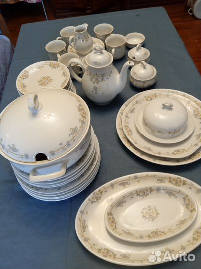 Сервизы столовый и чайный, Чехия Богема
