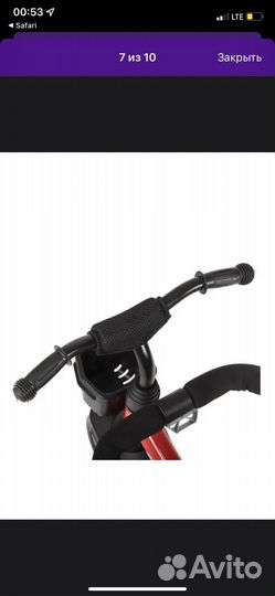 Детский велосипед с ручкой