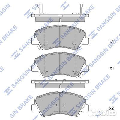 Колодки тормозные передние HI-Q SP1399A