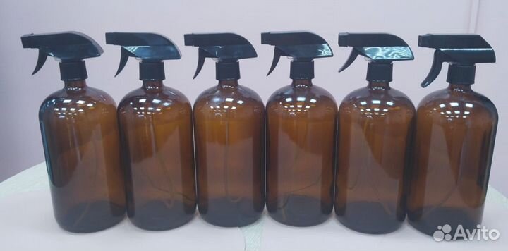 Бутылка распылитель стекло 1000 мл, 1л, флакон