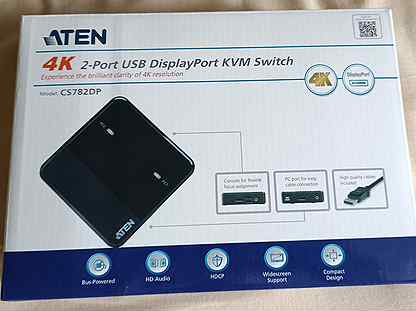 Настольный KVM Переключатель aten CS782DP/4K/DP