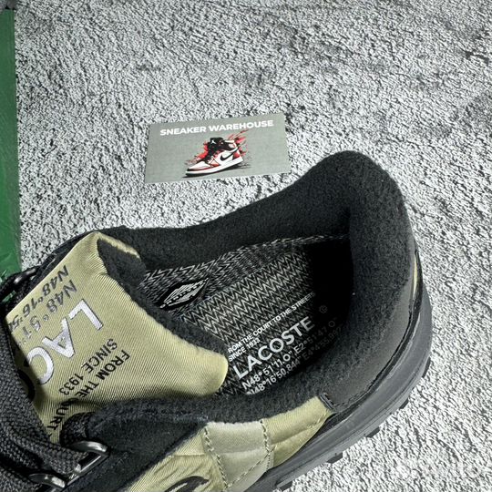 Кроссовки Lacoste термо зеленые