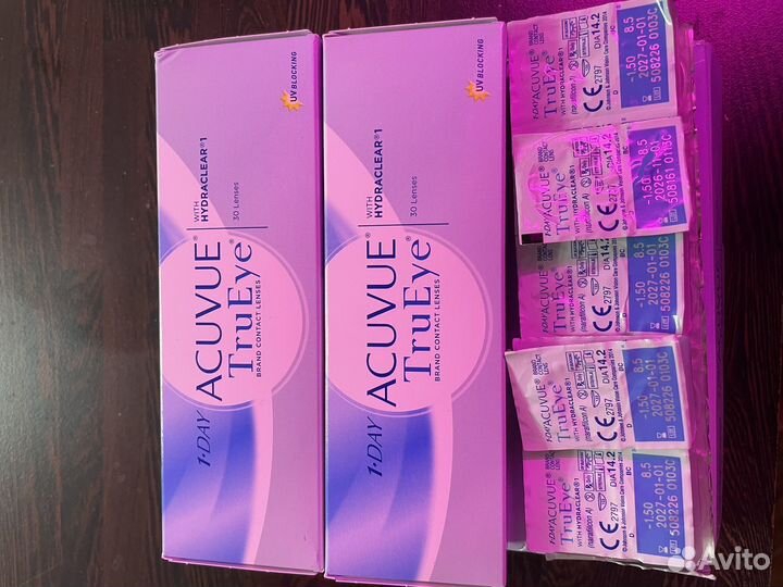 Линзы контактные acuvue trueye