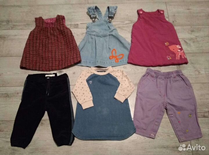 Пакетом на девочку 74-86 см