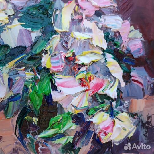 Картина белые розы