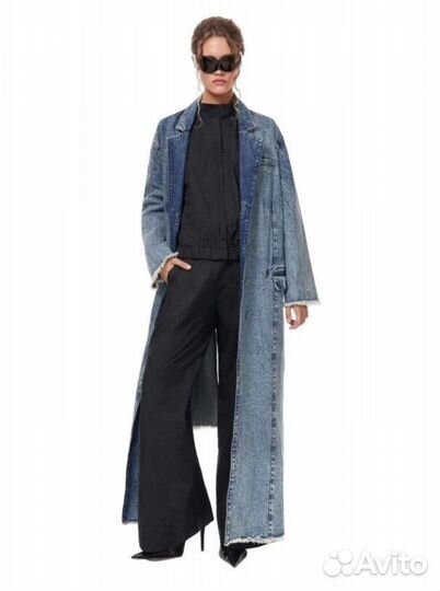 Новый джинсовый тренч irnby