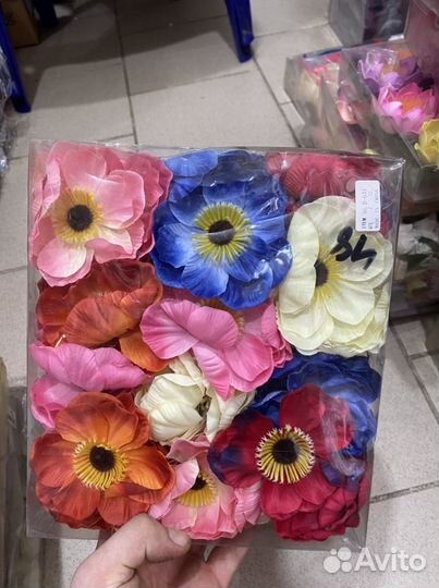 Ободки заколки повязки брошки крабы с цветами