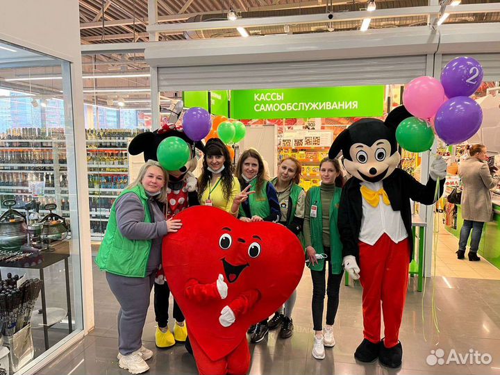 Ростовые куклы Сердце, Микки и Мини Маус