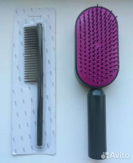 Расческа Dyson 2в1 с гребнем Дайсон с самоочисткой