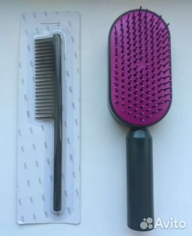 Расческа Dyson 2в1 с гребнем Дайсон с самоочисткой