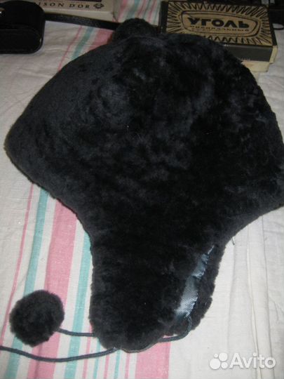 Детская зимняя шапка из овчины новая СССР