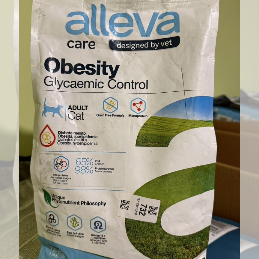 Alleva Vet доя кошек Obesity 1,5кг