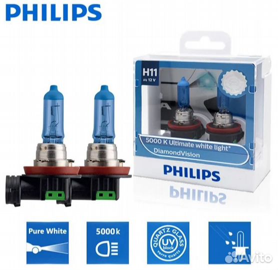 Автомобильные лампы новые Philips