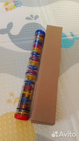 Погремушка Шум дождя Дождевая палочка 40 см