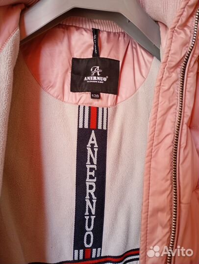 Пуховик детский зимний на девочку 128