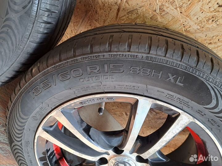 Колеса в сборе 185/60 r15 5x100 лето на дисках