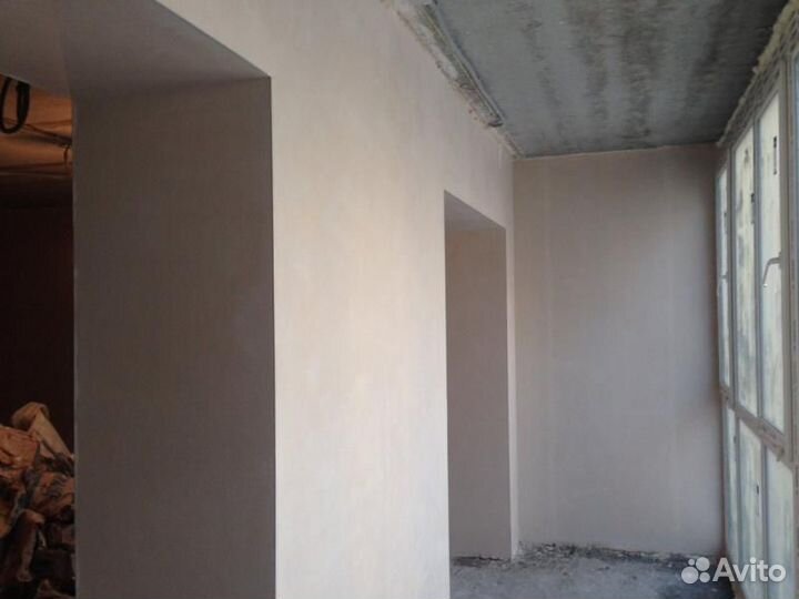 Штукатурка стен механическая машинная