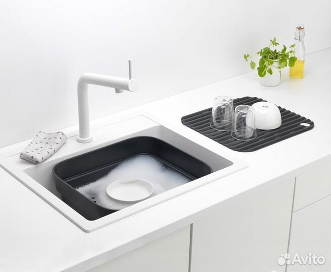 Ёмкость для мытья посуды Brabantia SinkSide, тёмно