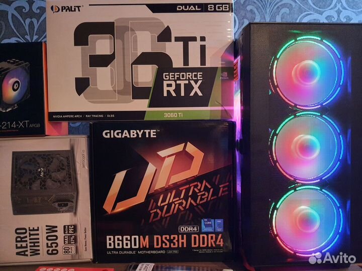 Мощный Пк для Игр на Core i5-12400F+ RTX3060 12Gb