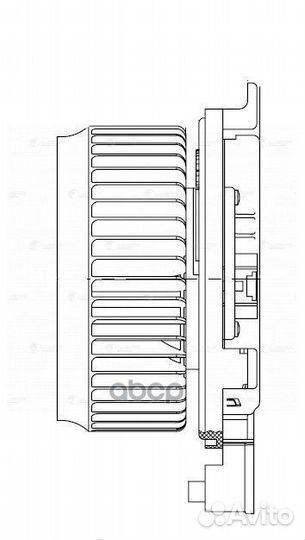 Мотор отопителя Toyota Sequoia II 08- Luzar LFh