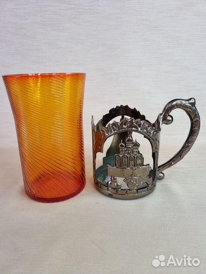 Кружка/стакан с подстаканником Москва