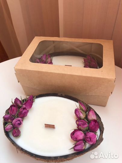 Свеча из натурального соевого воска