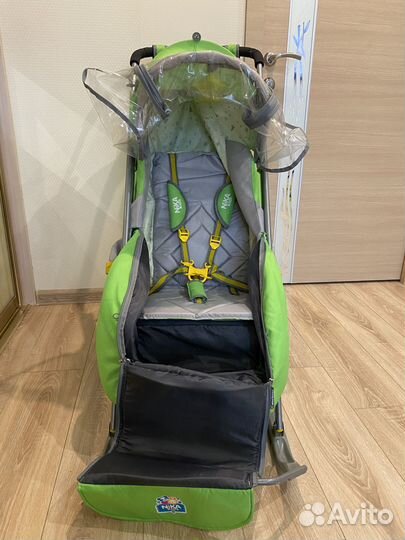 Санки-коляска Ника Nika с сумкой