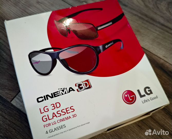 Очки 3D LG (4 штуки, дизайн) оригинал