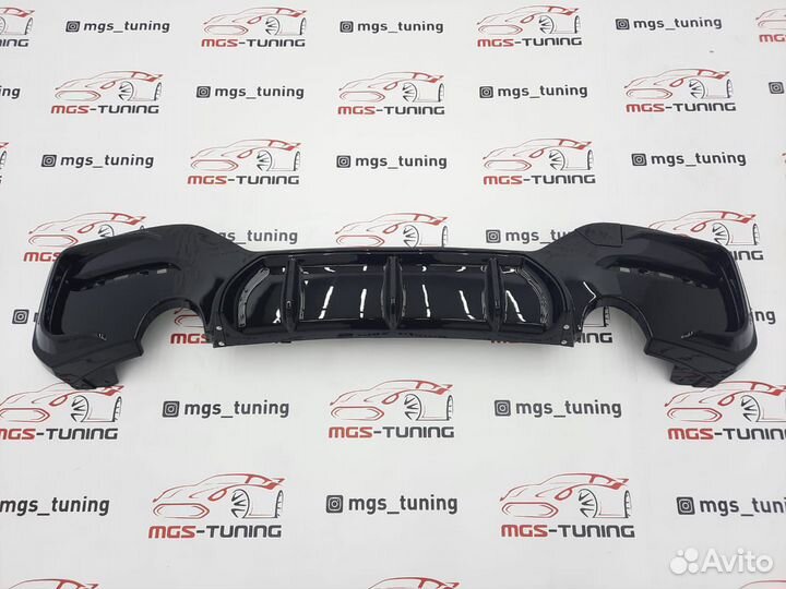 Диффузор BMW 1 F20 M-Performance 1x1 черный глянец