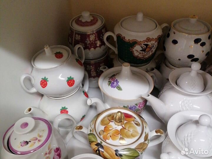 Фарфоровая посуда СССР чайники сахарницы