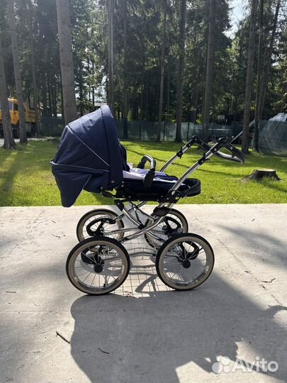 Коляска 2 в 1 Adbor Marsel Classic Navy Blue