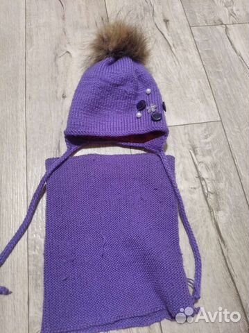 Зимняя шапочка +снуд