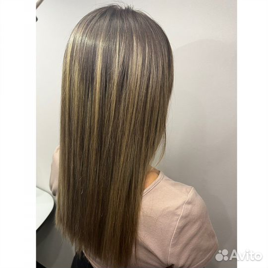 Кератиновое выпрямление волос