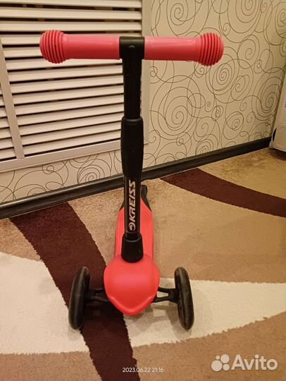 Самокат детский трехколесный бу