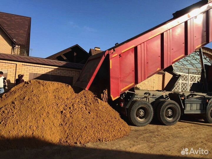 Песок карьерный с доставкой