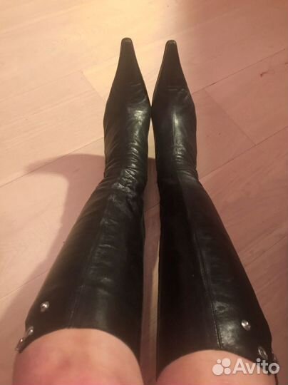 Сапоги демисезанные натуральная кожа 39р