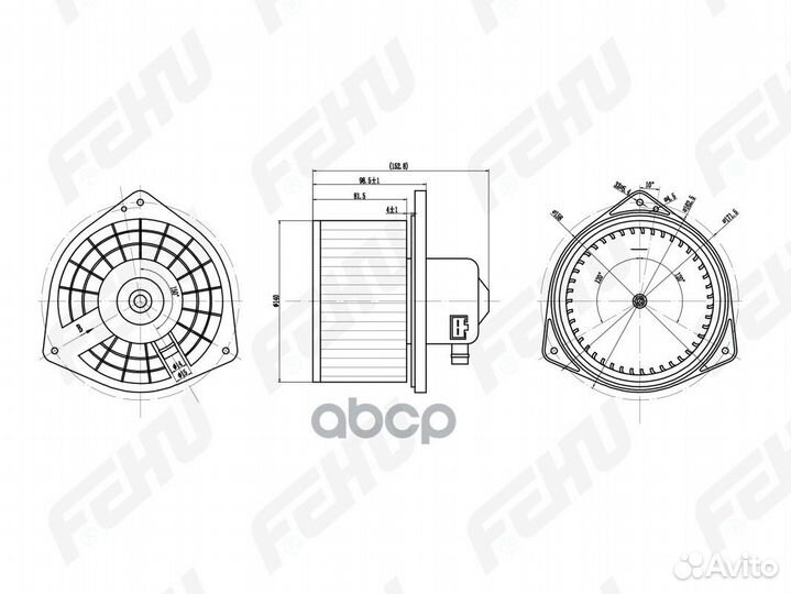 Электровентилятор отопителя для Mitsubishi Lanc