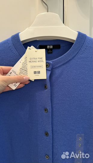 Кардиган uniqlo шерсть мериноса