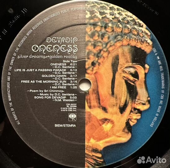 Devadip – Oneness (Голландия 1979г.)