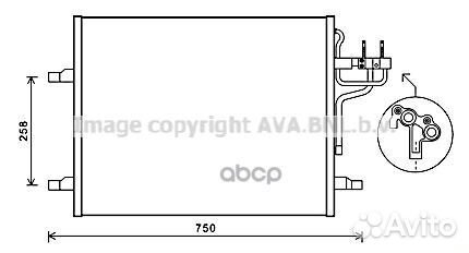 Радиатор кондиционера ford kuga 08- FDA5483 Ava