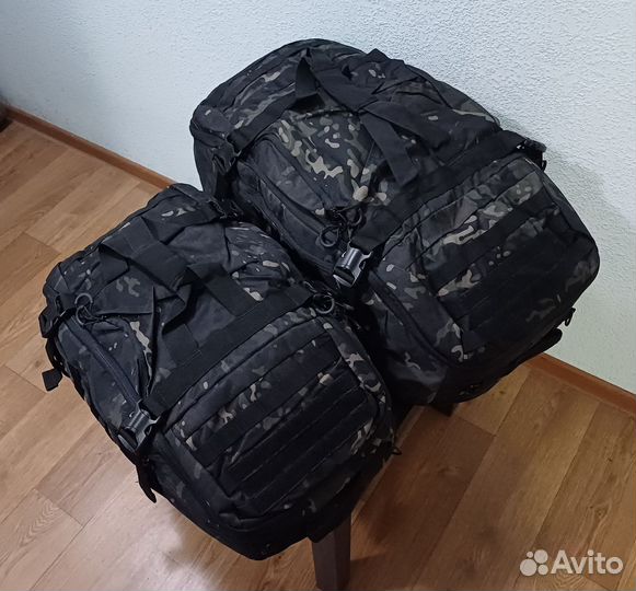Сумка рюкзак Tactical Bag черный мультикам