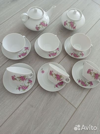 Чайный сервиз СССР дулево.бронь