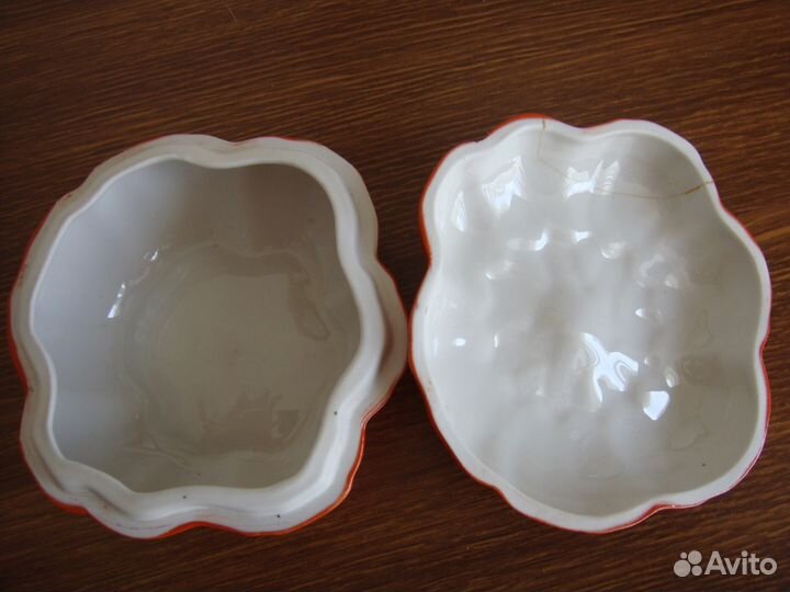 Сахарница тыковка фарфоровый з-д Вербилки