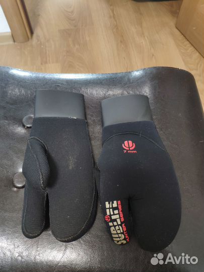 Ласты для подводной охоты, перчатки и гидроноски