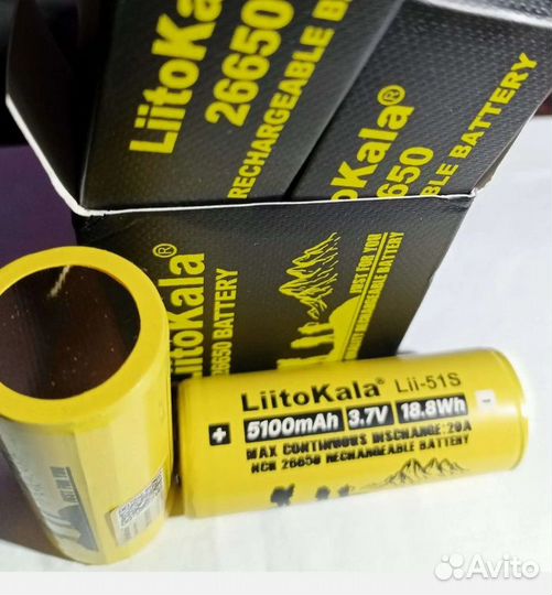 Аккумулятор LiitoKala Lii-51S 26650 c защитой PCB